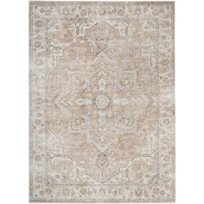 Nourison Astra Machine Washable Vintage Medallion Indoor Flatweave Rug