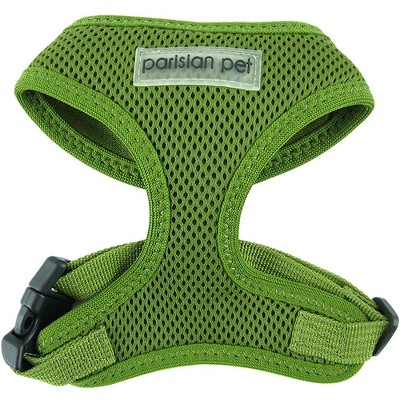 Parisian Pet 'Freedom Harness Green' for Dogs & Cats – Customizable Green Pet Harness, Soft and Durable Dog Harness for Walking