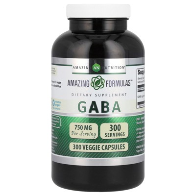 Amazing Nutrition GABA, 750 mg, 300 Veggie Capsules