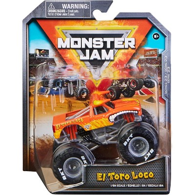 Monster Jam, Official El Toro Loco Monster Truck, Die-Cast Vehicle, True Heavy Metal Series, 1:64 Scale, Kids Toys for Boys & Girls Ages 3 and up