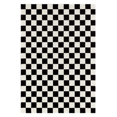 Luxe Weavers Checkered Geometric Indoor Area Rug