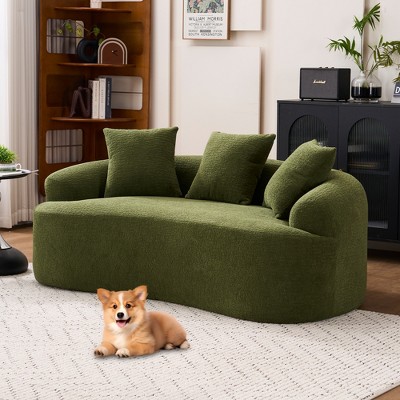 Whisen Chenille Loveseat with High-Density Sponge