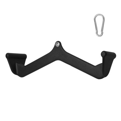 VEVOR LAT Pulldown Attachment, Cable Machine Rowing V-bar Attachment, Tricep Pull Down Bar, Back Strength Training Rubber Coated Handle Grip