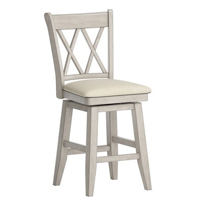 24" South Hill Double X Back Swivel Counter Height Chair - Inspire Q