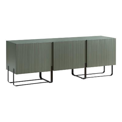 24/7 Shop At Home Forast Modern 3 Door Storage TV Stand for TVs up to 65  "