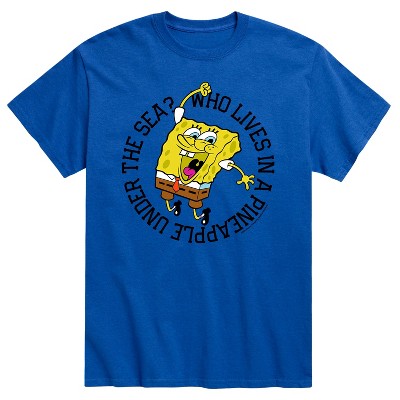 Men's - SpongeBob SquarePants - Who Lives In A Pineapple Short Sleeve Graphic T-Shirt