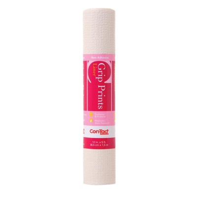 Con-Tact Grip Prints 5 ft. L X 12 in. W Almond Stone Non-Adhesive Shelf Liner (Case of 6)