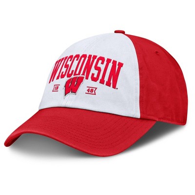 NCAA Wisconsin Badgers Unstructured White Cotton Hat