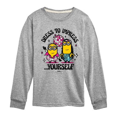Boys' - Despicable Me Minions - Dress To Impress Yourself Long Sleeve Graphic T-Shirt