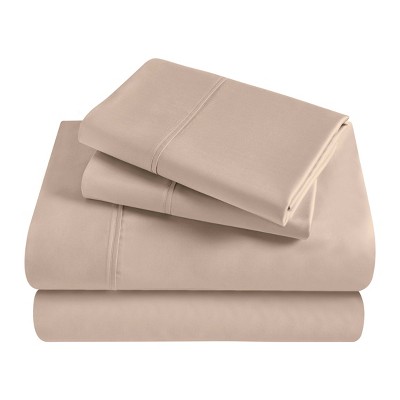 Egyptian Cotton 300 Thread Count Solid Deep Pocket Sheet Set by Blue Nile Mills