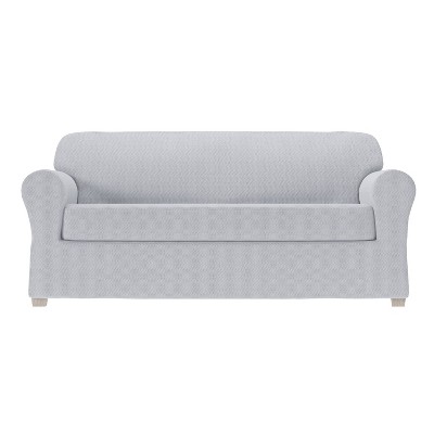 
2pc Steps Stretch Sofa Slipcover - Zenna Home