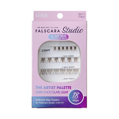 KISS Products Falscara Lash Extension Kit - Dark Chocolate Light -18ct