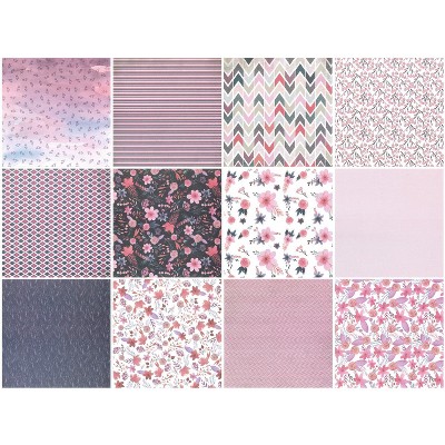 Wrapables 6x6 Decorative Single-Sided Scrapbook Paper for Arts & Crafts Projects, Scrapbooking, Card-Making