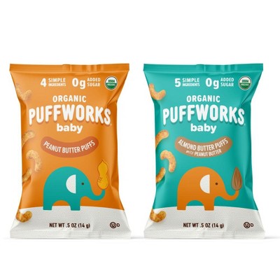 Puffworks baby Organic Variety Pack - 0.5oz,12ct