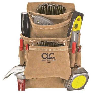 CLC 3 in. W X 11.5 in. H Suede Nail and Tool Pocket Apron 10 pocket Tan 1 pc