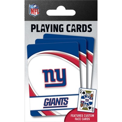 MasterPieces Officially Licensed NFL New York Giants Playing Cards - 54 Card Deck for Adults