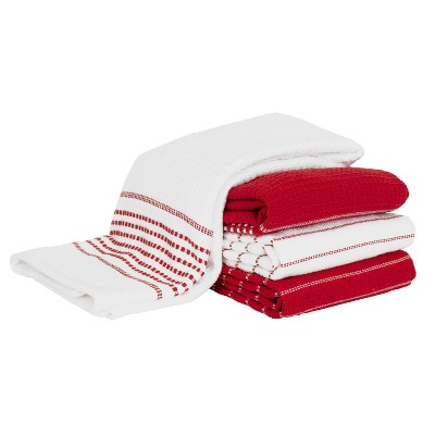 All-Clad Skipping Stripe & Wave Kitchen Towels, 4-Pack