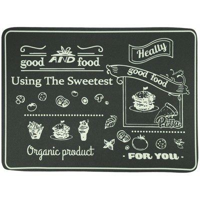 Unique Bargains Delicious Food Dish Drying Mat 15.75"x11.81"