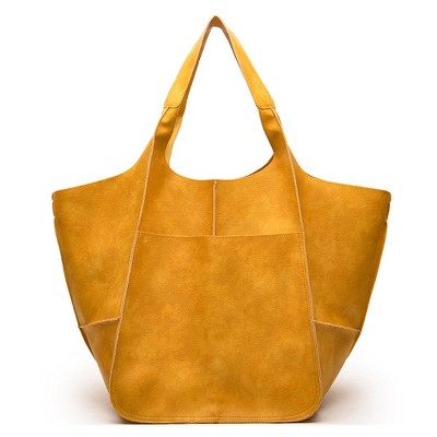 Paaaawaters Retro PU Soft Pitot Bag - Large Capacity Single Shoulder Portable Simple Tote Women's Bag