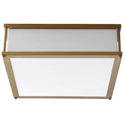 Oxygen Lighting Modulo 2 - Light Flush Mount in  Aged Brass
