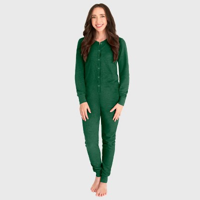 City Threads Women's Thermal Union Suite USA-Made Soft & Cozy Adult One-Piece Bodysuit