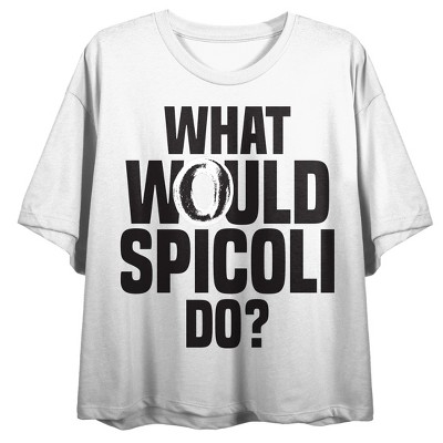 Fast Times At Ridgemont High What Would Spicoli Do Crew Neck Short Sleeve Women's White Crop Top