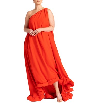 ELOQUII Dramatic Ruffle Gown