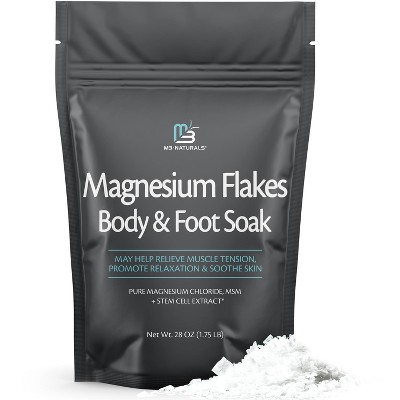Tea Tree Oil & Magnesium Foot Soak, Stem Cell & Coconut Oil for Skin Renewal & Hydration, Bath Salts for Calm & Muscle Comfort, M3