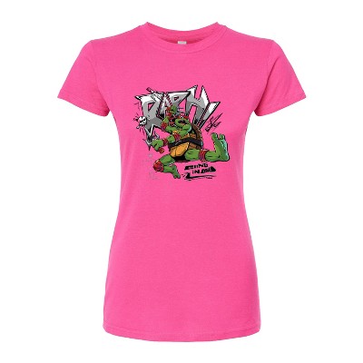 Women's - Teenage Mutant Ninja Turtles - Raphael Going In Loud Fitted Graphic T-Shirt