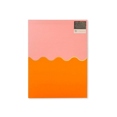 Best Year Ever 2 Pocket Paper Folder Bubblegum and Tangerine, School Supplies