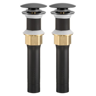 Unique Bargains Rustproof Brass Stainless Steel Sink Drain Assembly 2 Pcs