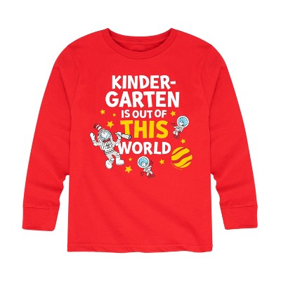 Boys' - Dr. Seuss - Kindergarten Out Of This World Long Sleeve Graphic T-Shirt