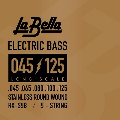 La Bella RX Series Stainless Steel 5-String Electric Bass Strings