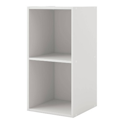 24/7 Shop At Home 23.7" Silkpath Modern 2 Cube Stackable and Modular Bookcase