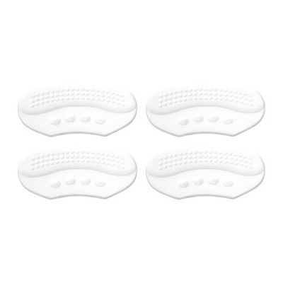 Unique Bargains Concealed Thin Shoes Heel Pads One Size Transparent 2 Pair