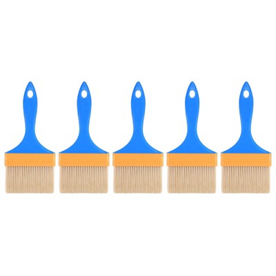 Unique Bargains Nylon Bristle Wall Treatment Tool Paint Brush with PP Handle 5 Pcs
