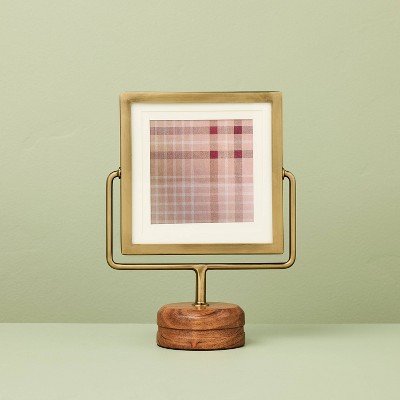 Brass Frame on Wood Pedestal - Hearth & Hand™ with Magnolia