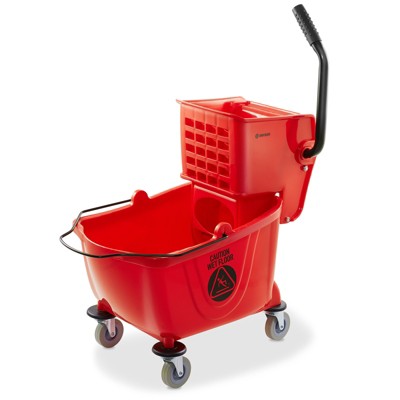 Dryser 26 Quart Commercial Mop Bucket with Side Press Wringer