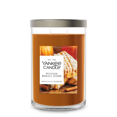 20oz Signature Tumbler Pumpkin Banana Scone - Yankee Candle: Soy Wax, Glass Jar, Dual Wick, Fall Aroma