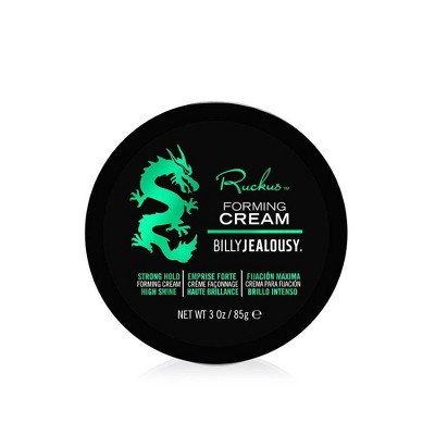 Billy Jealousy Ruckus Hair Forming Cream for Men with Strong Hold and High Shine, 3 oz