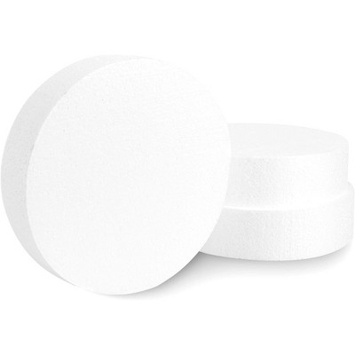Bright Creations 8"x8" Craft Foam Circles Round Polystyrene Foam Discs for Arts and Crafts, 3 Pieces Set