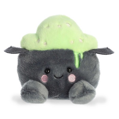 Aurora Mini Bubbly Cauldron Palm Pals Spooky Stuffed Animal Gray 4.5"