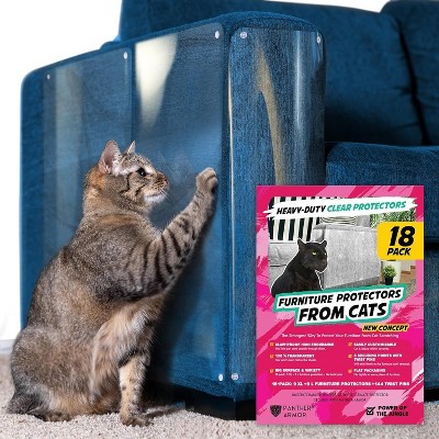 Panther Armor Cat Couch Protector, Anti Scratch Clear Sofa Cat Tape Cover - Variety of Packs, Sizes