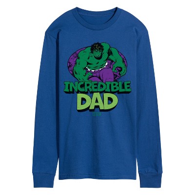 Men's - Marvel - Incredible Dad Hulk Long Sleeve Graphic T-Shirt
