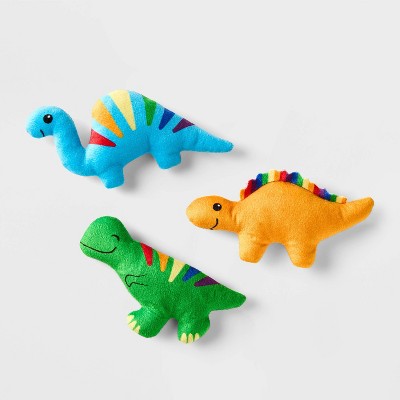 Pride Dino Plush Cat Toy Set - 3pk