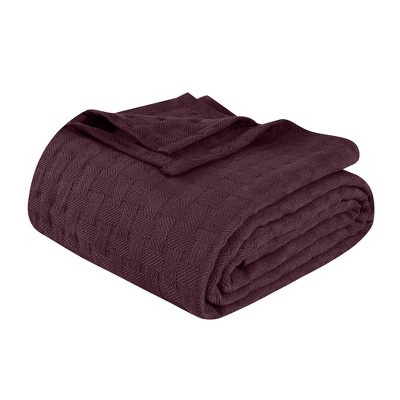 Basketweave Cotton Blanket by Blue Nile Mills
