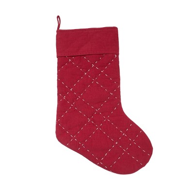 carol & frank Elliot Ruby Stocking