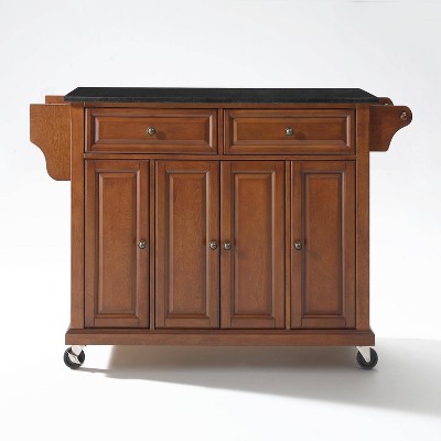 52" Full Size Granite Top Kitchen Cart - Crosley
