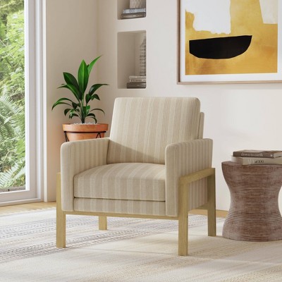 Wood Frame Accent Chair - HomePop