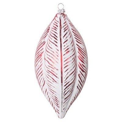 Vickerman 6" Brushed Feather Christmas Ornament